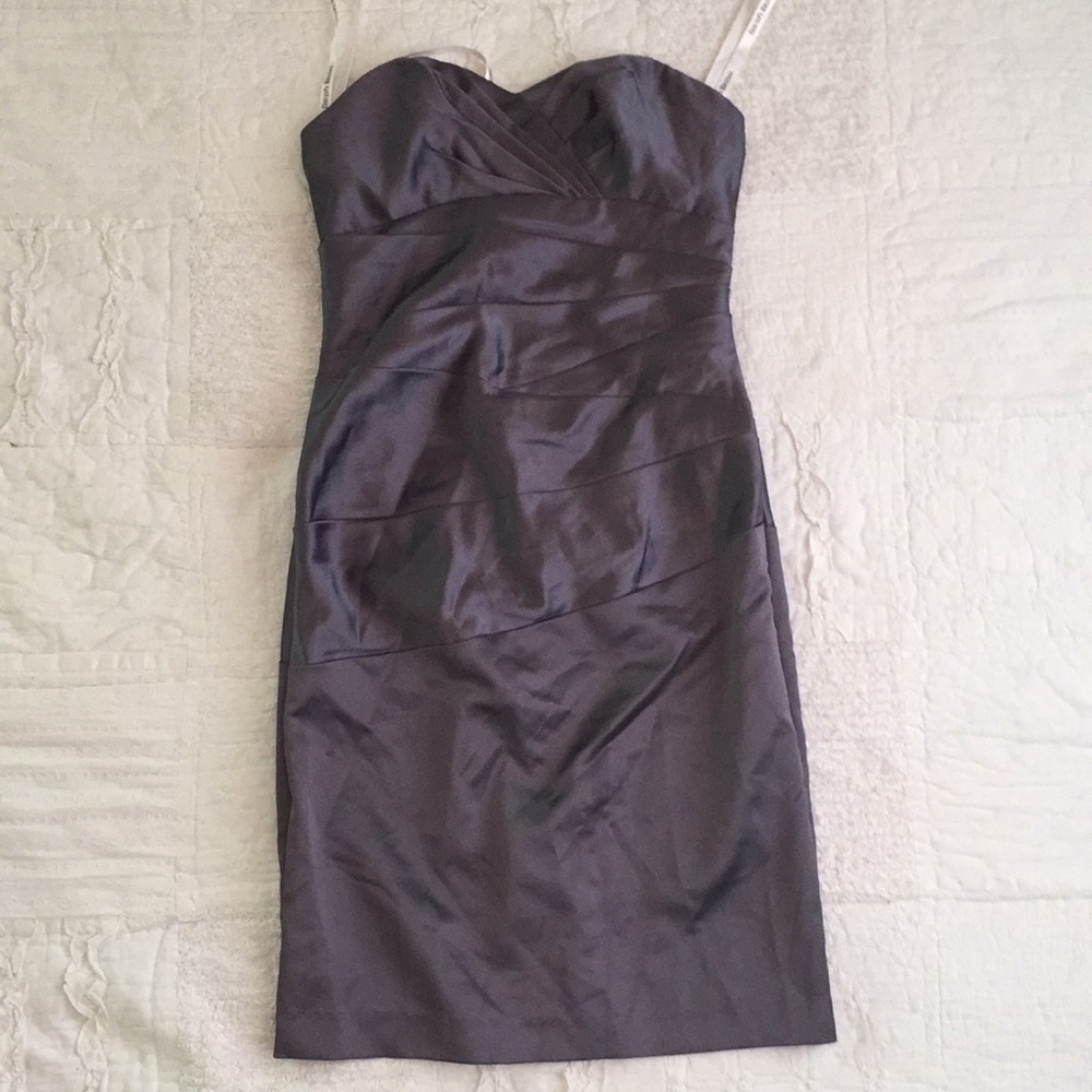 Gunmetal / Pewter Bridesmaid Dress